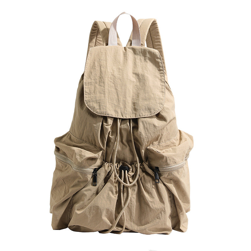 Korean Fashion Pleated Personality Large Capacity Backpacks