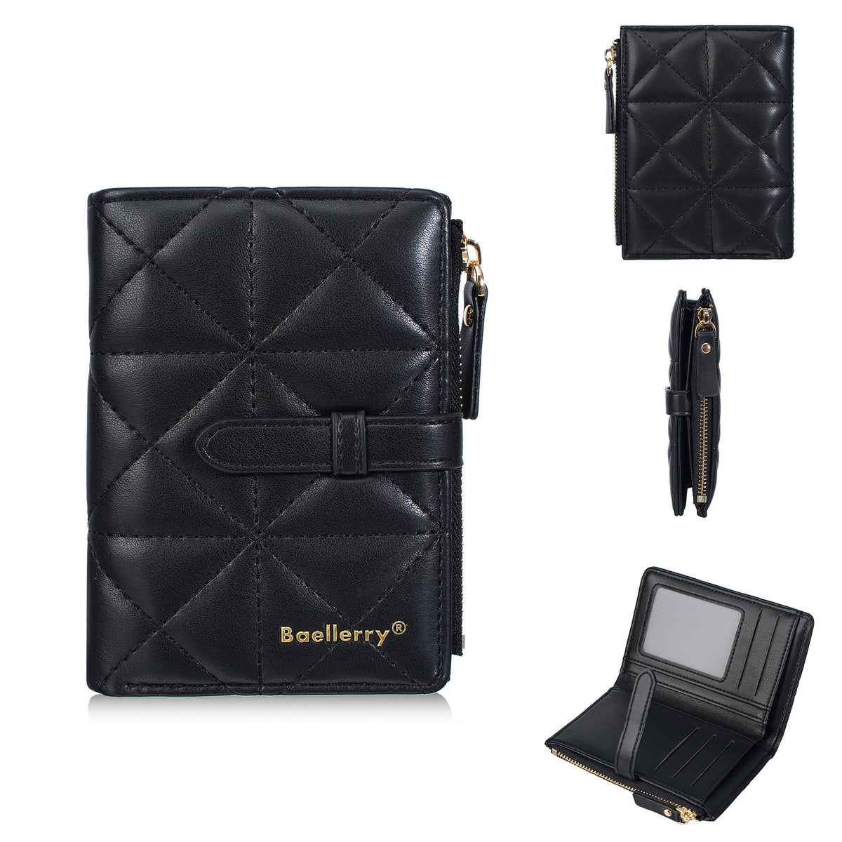 Women's Diamond Embroidery Thread Multi Slots Classic Ladies Wallet