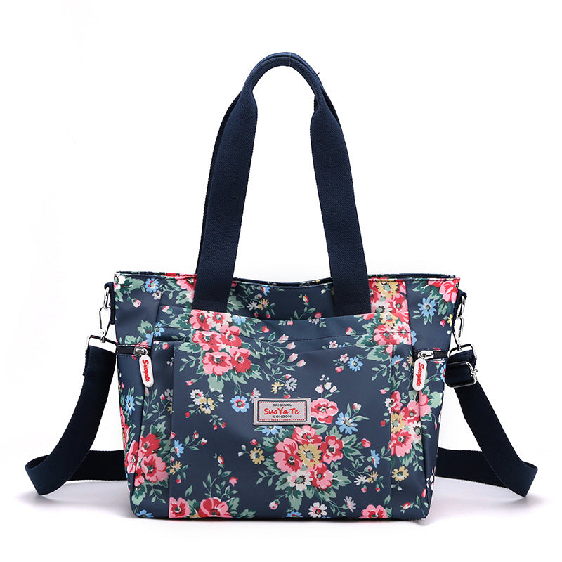 Women's Fashionable Korean Style Portable Printed Large Capacity Women's Shoulder Bag