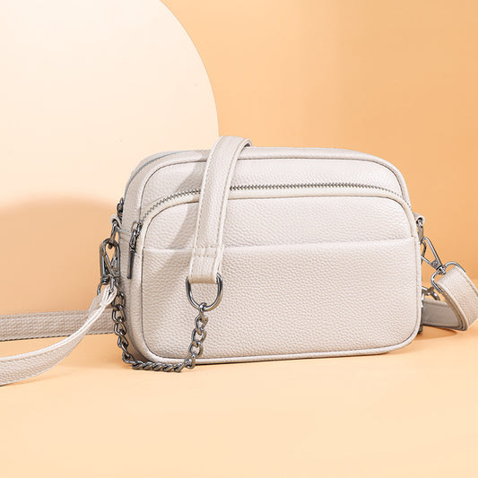 Women's Trendy Genuine Leather First Layer Cowhide Shoulder Bags