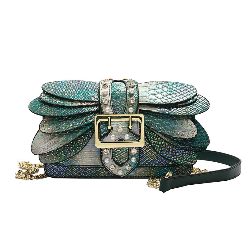 Women's Graceful Vintage Chain Snake Pattern Crossbody Bags
