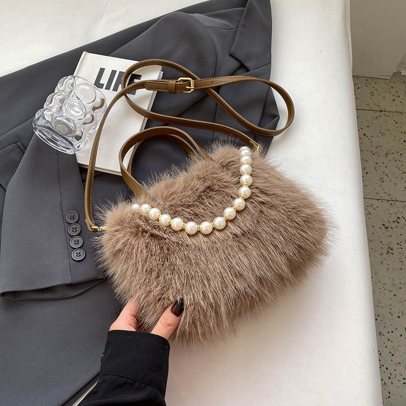 Popular Plush Winter Versatile Korean Style Tote Bags