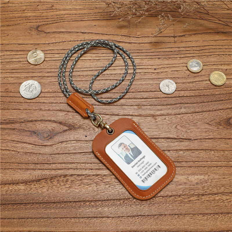 Certificate With Lanyard Badge Entry Exit Card Holder