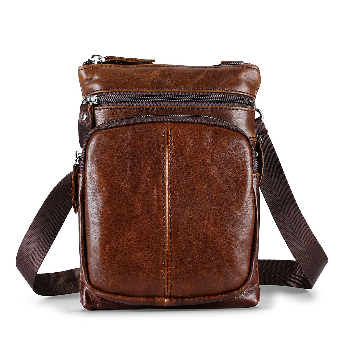 Women's & Men's & Cowhide Leather Leisure Bags