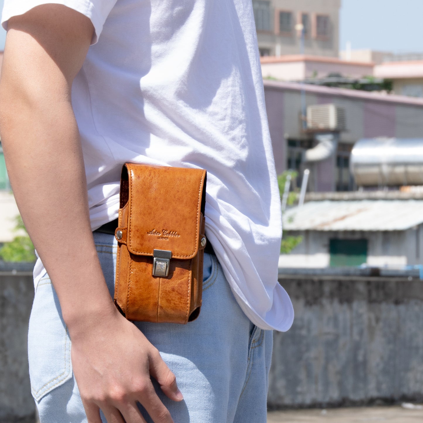 Men's Graceful Durable Beautiful Leather Genuine Bags