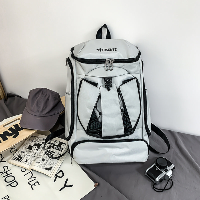 Men's Large Capacity Independent Shoe Warehouse Basketball Backpacks