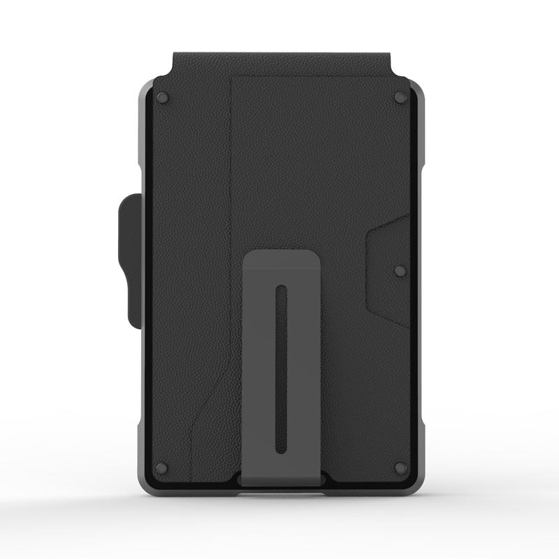 Men's Leather Metal Automatic Pinball Credit Business Card Holder