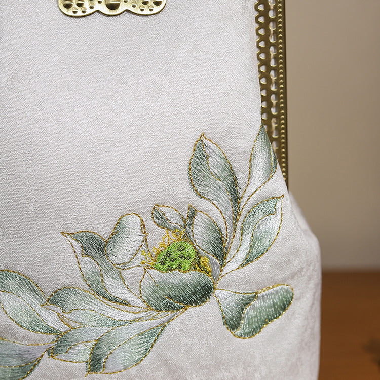 Cheongsam Embroidery Gold Mouth Hand Vintage Handbags