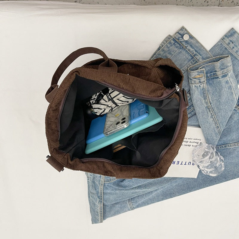Women's Portable Female Fresh Artistic Large Capacity Women's Shoulder Bag