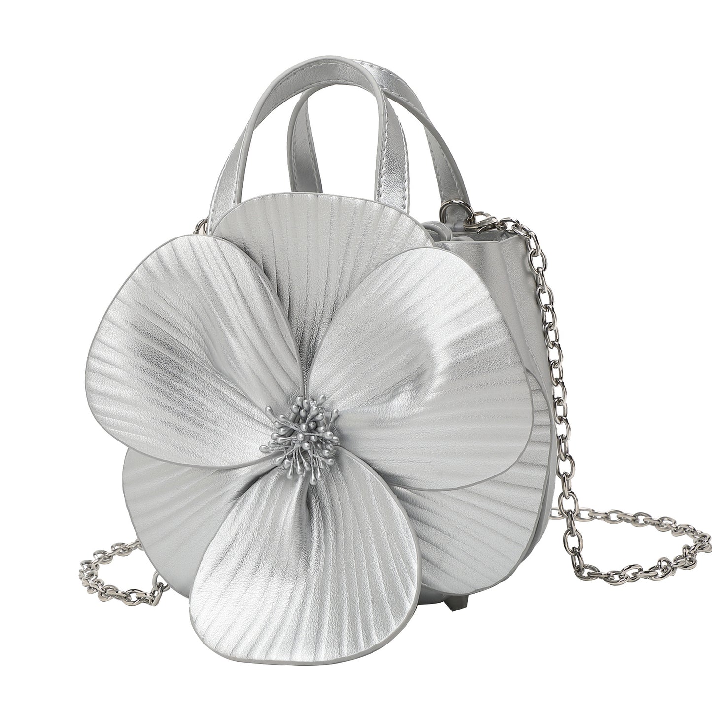 Petals Dinner Flowers Barrel Fashion Trend Evening Bags