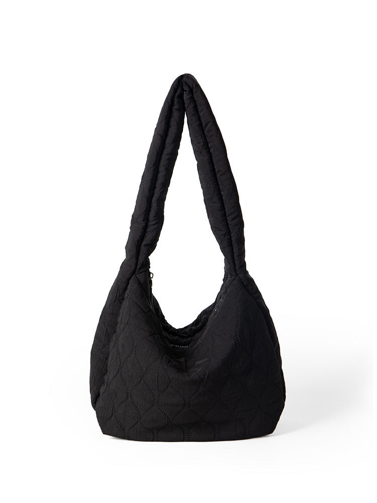 Fashion Design Sense Niche Retro Large Capacity Rhombus Handbags