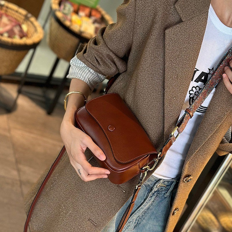 Women's Autumn Genuine Leather Strap Niche Fashion Women's Shoulder Bag