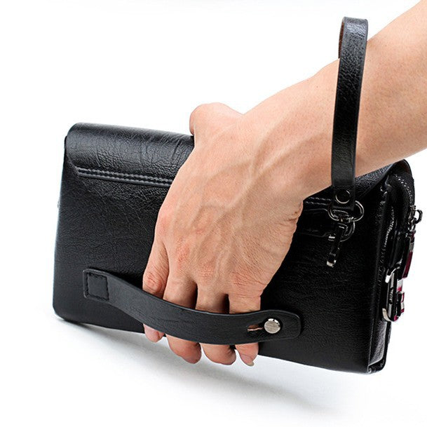 Men's Password Clutch Large Capacity Retro Business Trendy Bags
