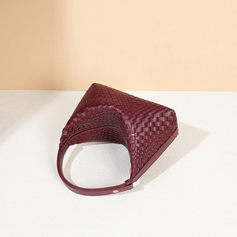 French Minority Hand-woven Versatile High-grade Large Handbags