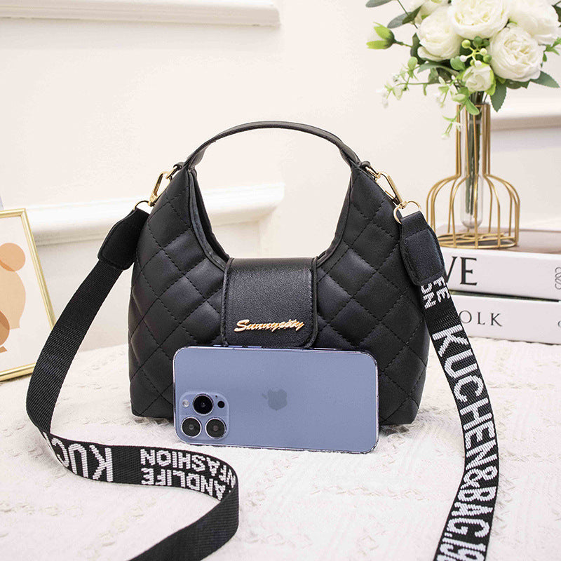 Elegant Women's Korean Fashion Rhombus Trendy Women's Handbag