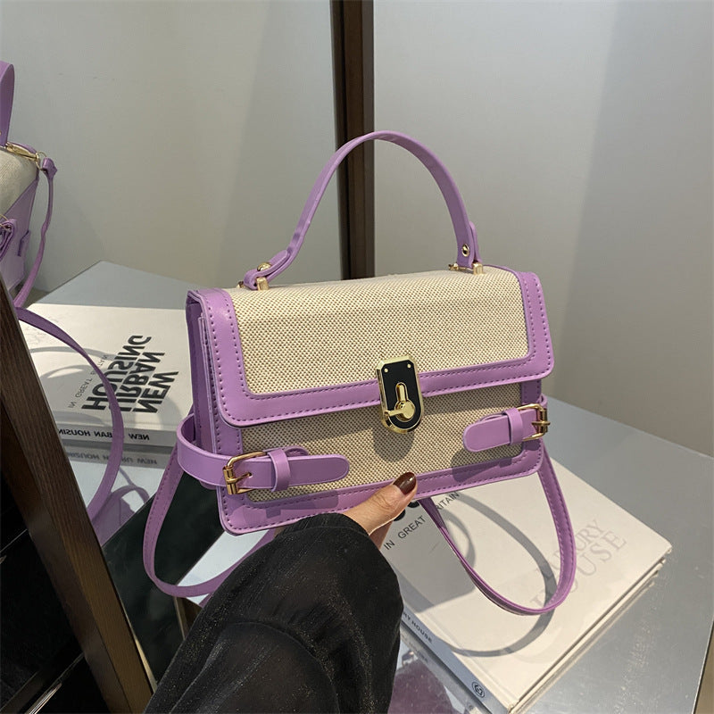 Popular Summer Trend Contrast Color Western Women's Shoulder Bag