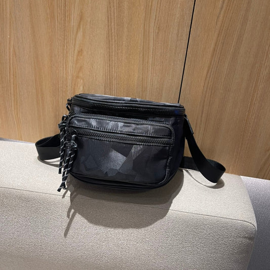 Trendy Saddle Large Capacity Nylon Cloth Crossbody Bags