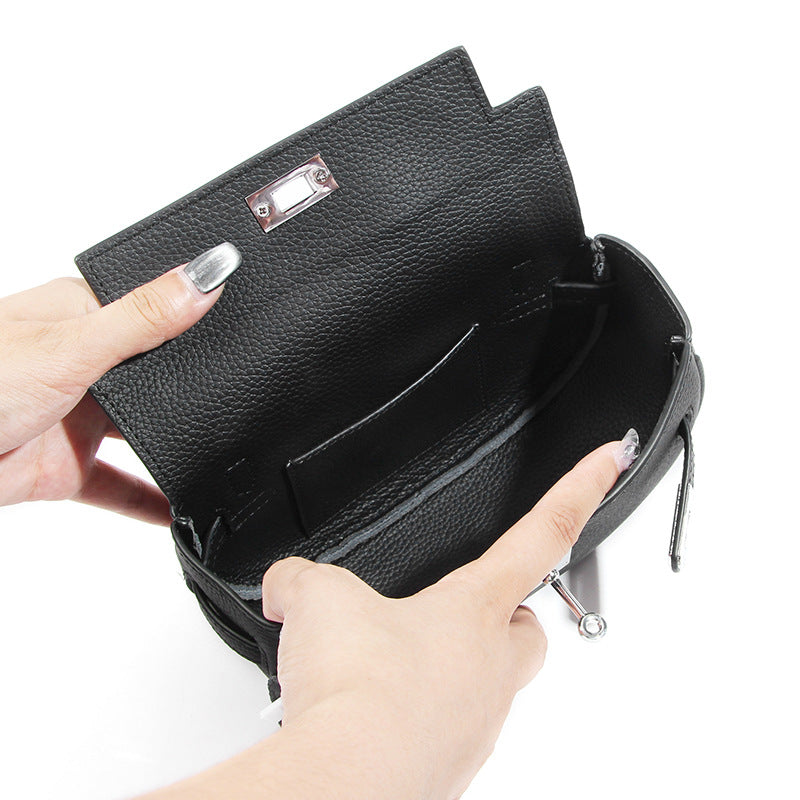 Women's First Layer Cowhide Summer High Sense Niche Fashion Genuine Women's Messenger Bag