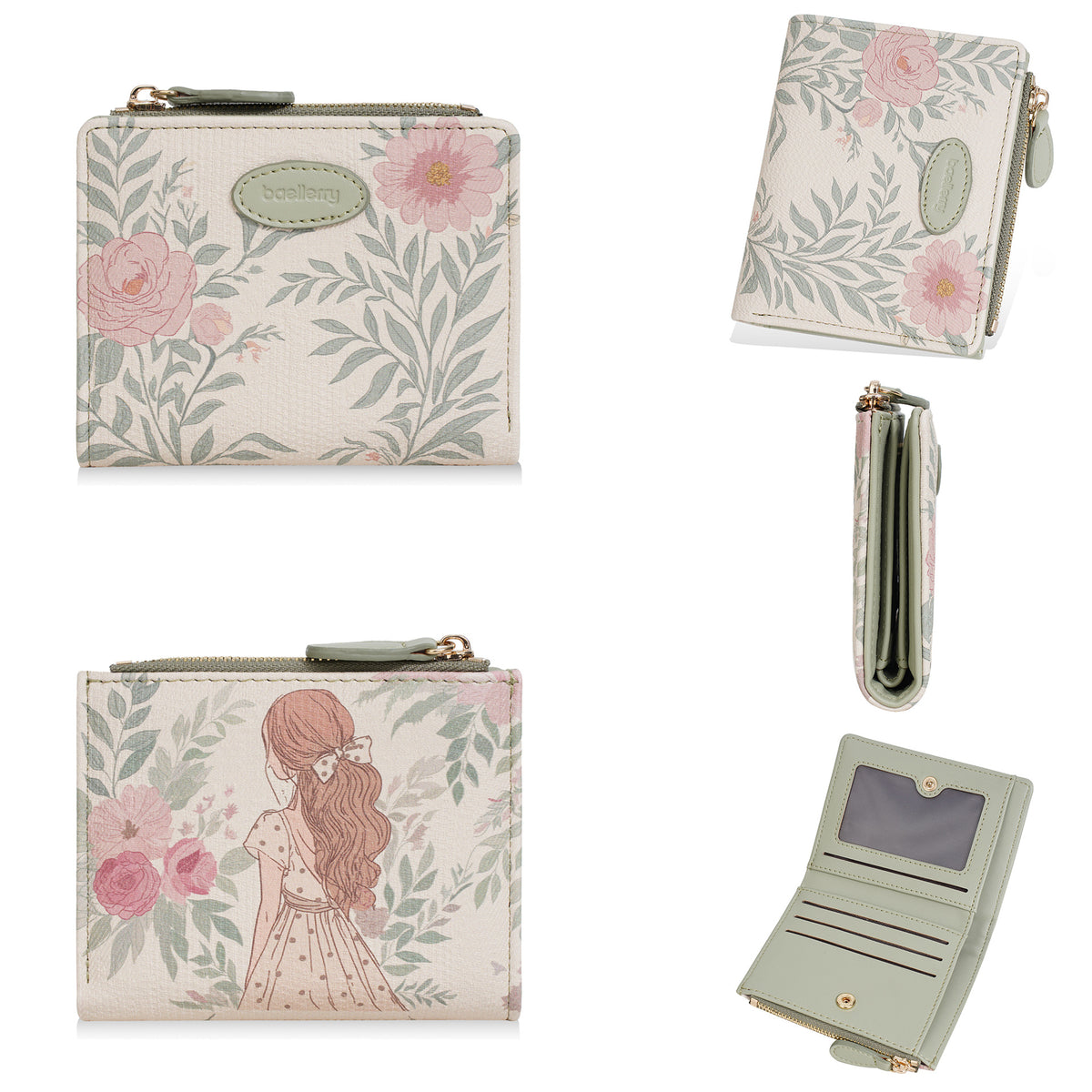 Women's Source Short Retro Artistic Personalized Printing Design Coin Purses