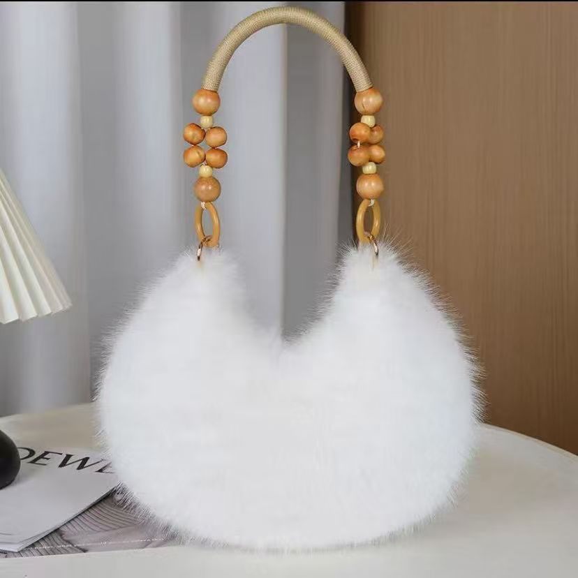 Women's Plush Fashion Large Capacity High Quality Handbags