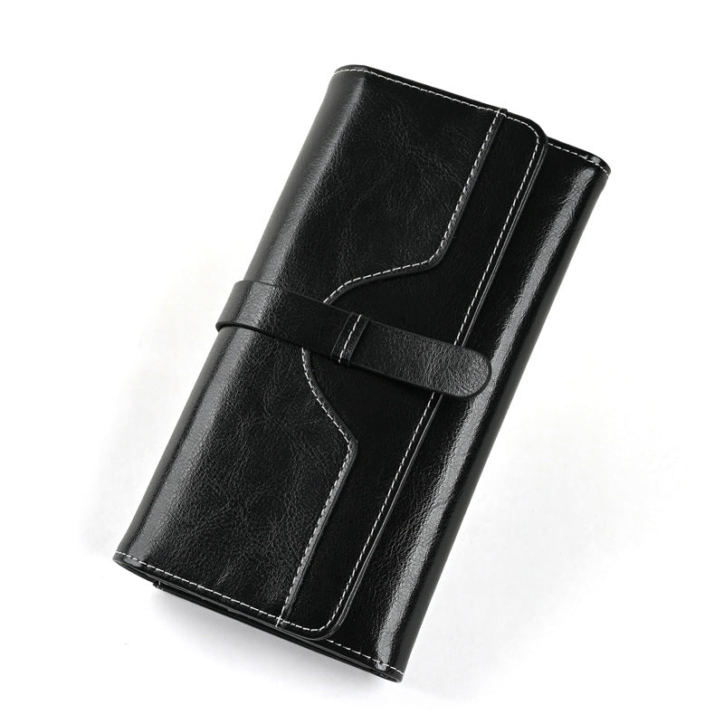 Glamorous Women's Bank Swiping Document Mobile Ladies Wallet