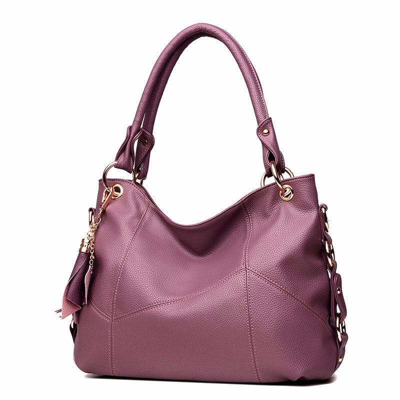Women's Large Capacity Totes Fashion Lychee Pattern Handbags