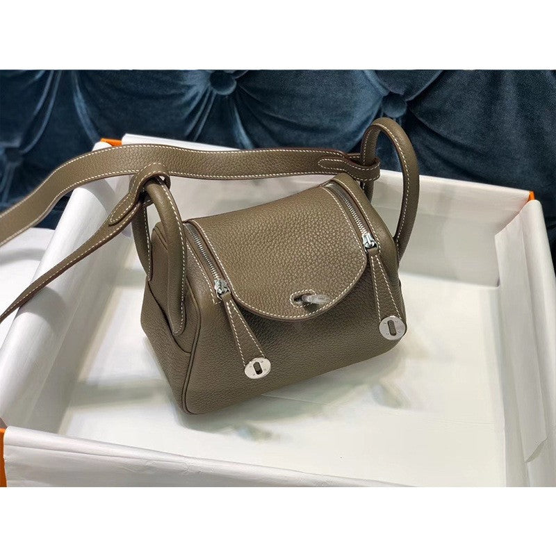 Women's Lindy Mini Doctor Cow Leather Portable Handbags