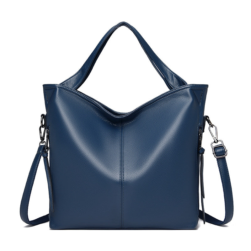 Women's Fashion Luxury Soft Leather With Zipper Shoulder Bags