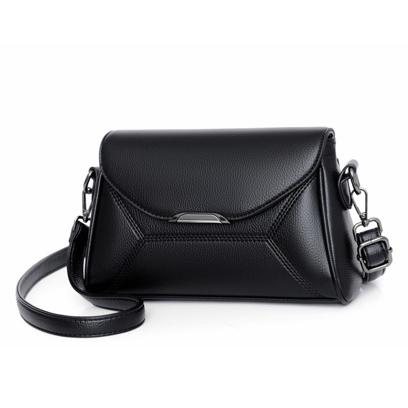 Women's Fashion Mom Underarm Soft Leather Simple Crossbody Bags