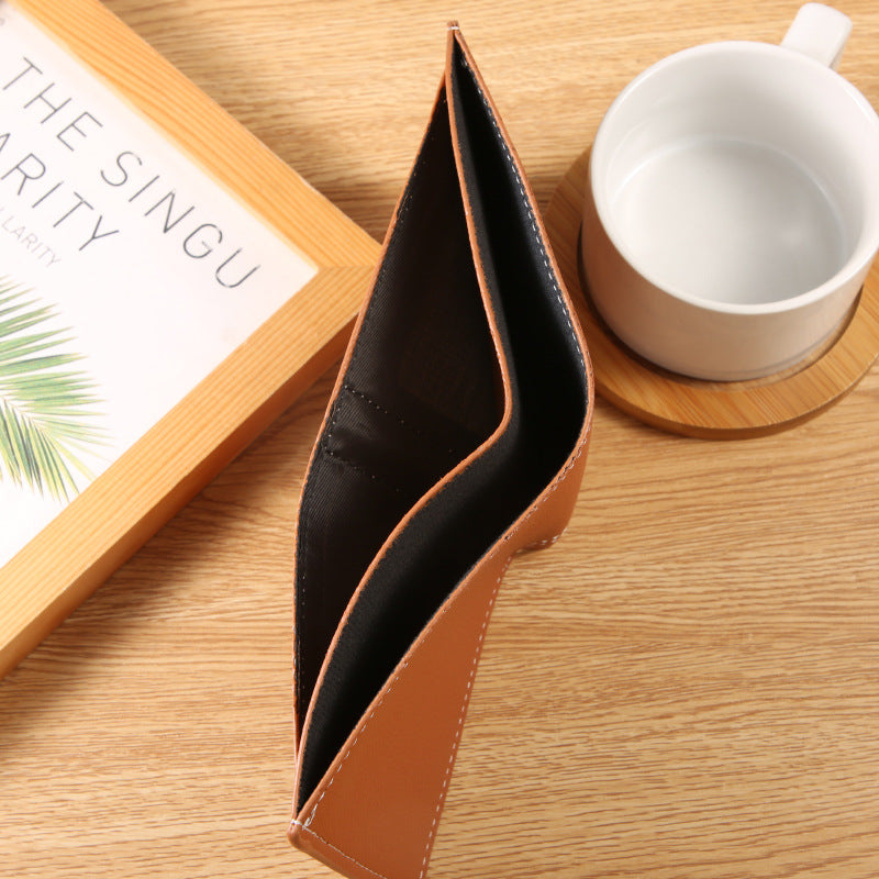 Men's Fashion Lychee Pattern Soft Leather Multiple Men's Wallets