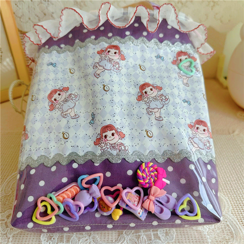 Cartoon Gift Hand Transparent Quicksand Candy Handbags