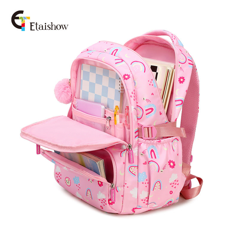 Printed Primary Junior High Large Capacity Backpacks