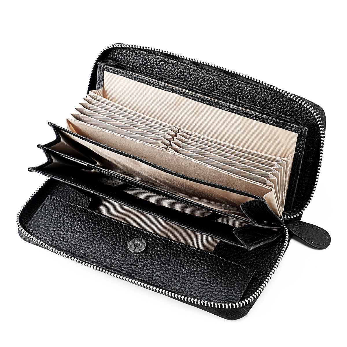 Women's Genuine Leather High-grade Large Capacity Long Ladies Wallets