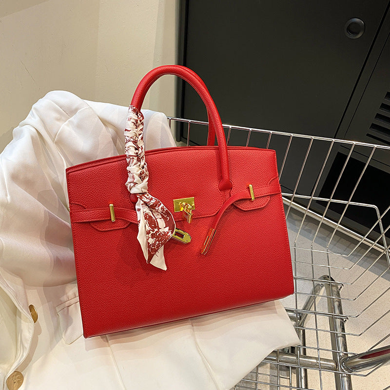 Women's Large Capacity Fashion Portable Platinum Big Women's Handbag