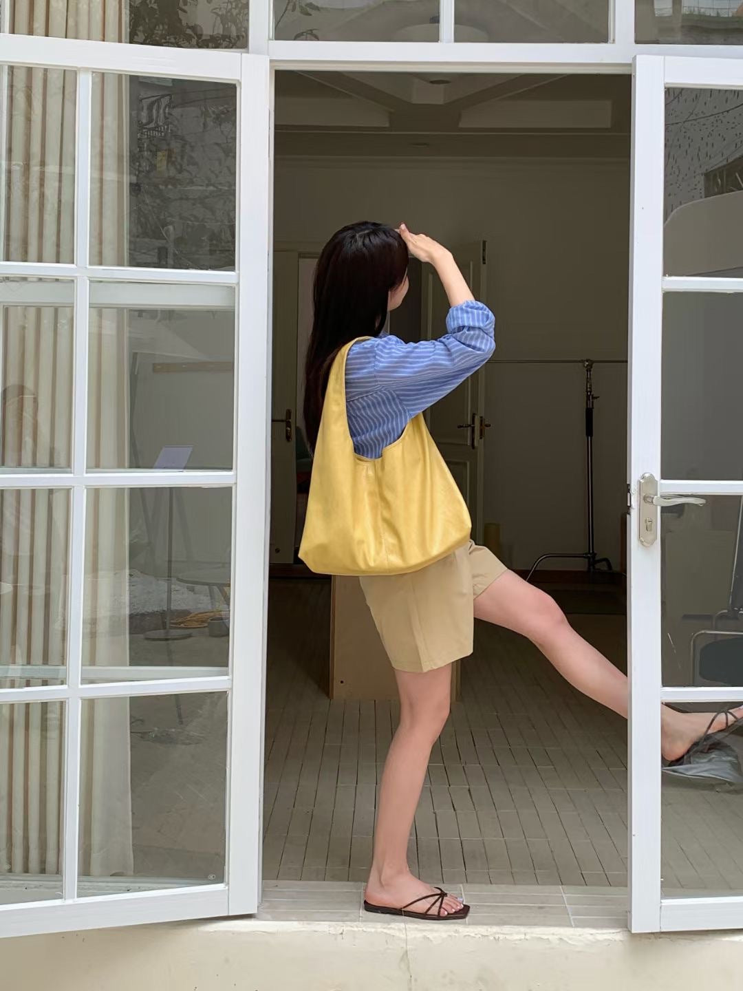 Texture Sense Large Capacity Totes Now Shoulder Bags