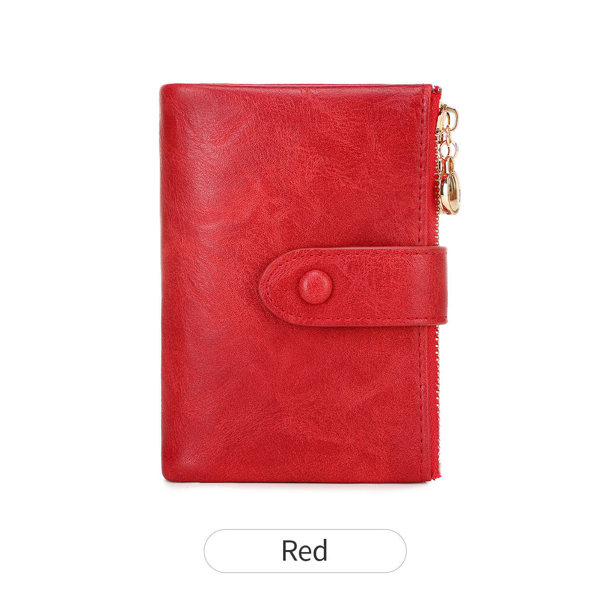Women's Color Double Zipper Off Short Style Ladies Wallet