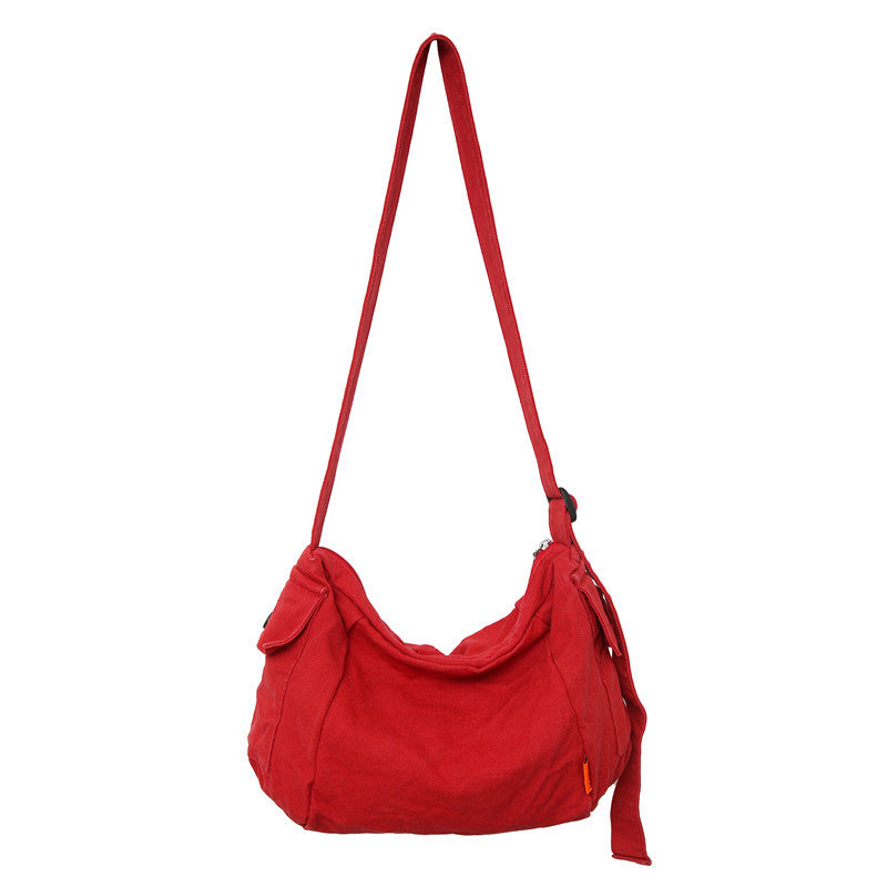 Style Large Capacity Washed Canvas Leisure Shoulder Bags
