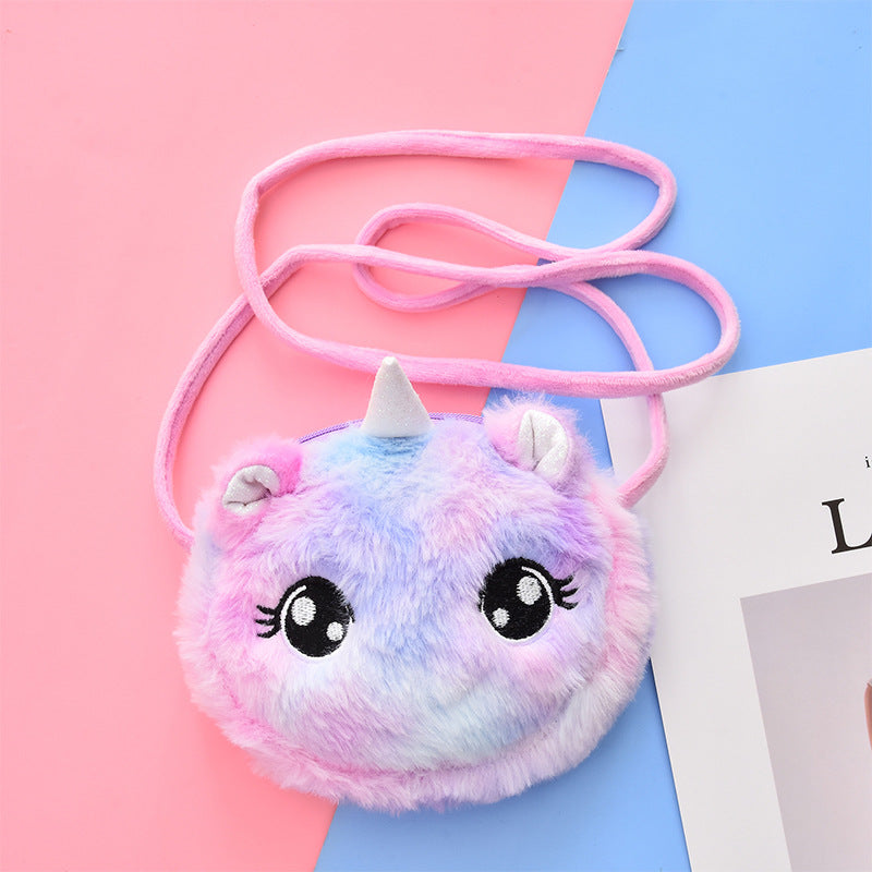 Comfortable Cartoon Cute Plush For Babies Women's Shoulder Bag