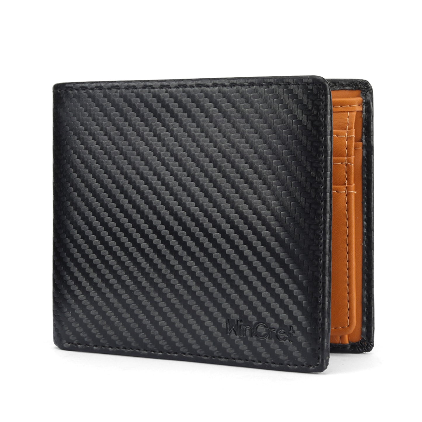 Men's Large Capacity Carbon Fiber Bifold Swiping Men's Wallets