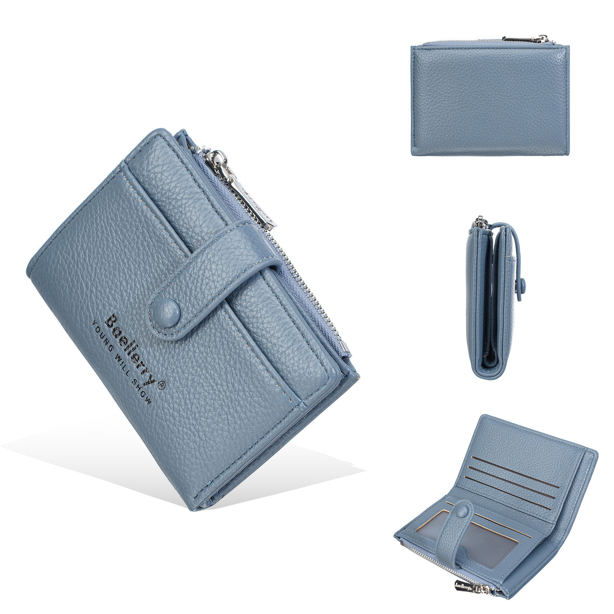 Women's Sense Multiple Slots Soft Flexible Leather Simple Fashion Coin Purses