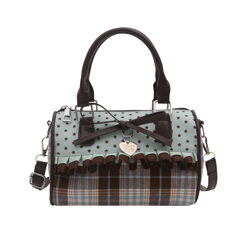 Women's Trendy Lace Fashion Polka-dotted Western Style Portable Underarm Women's Shoulder Bag