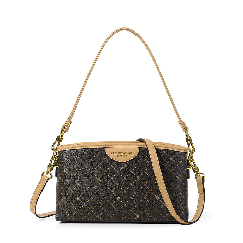 Women's Fashion Underarm Retro Printing Stylish Crossbody Bags