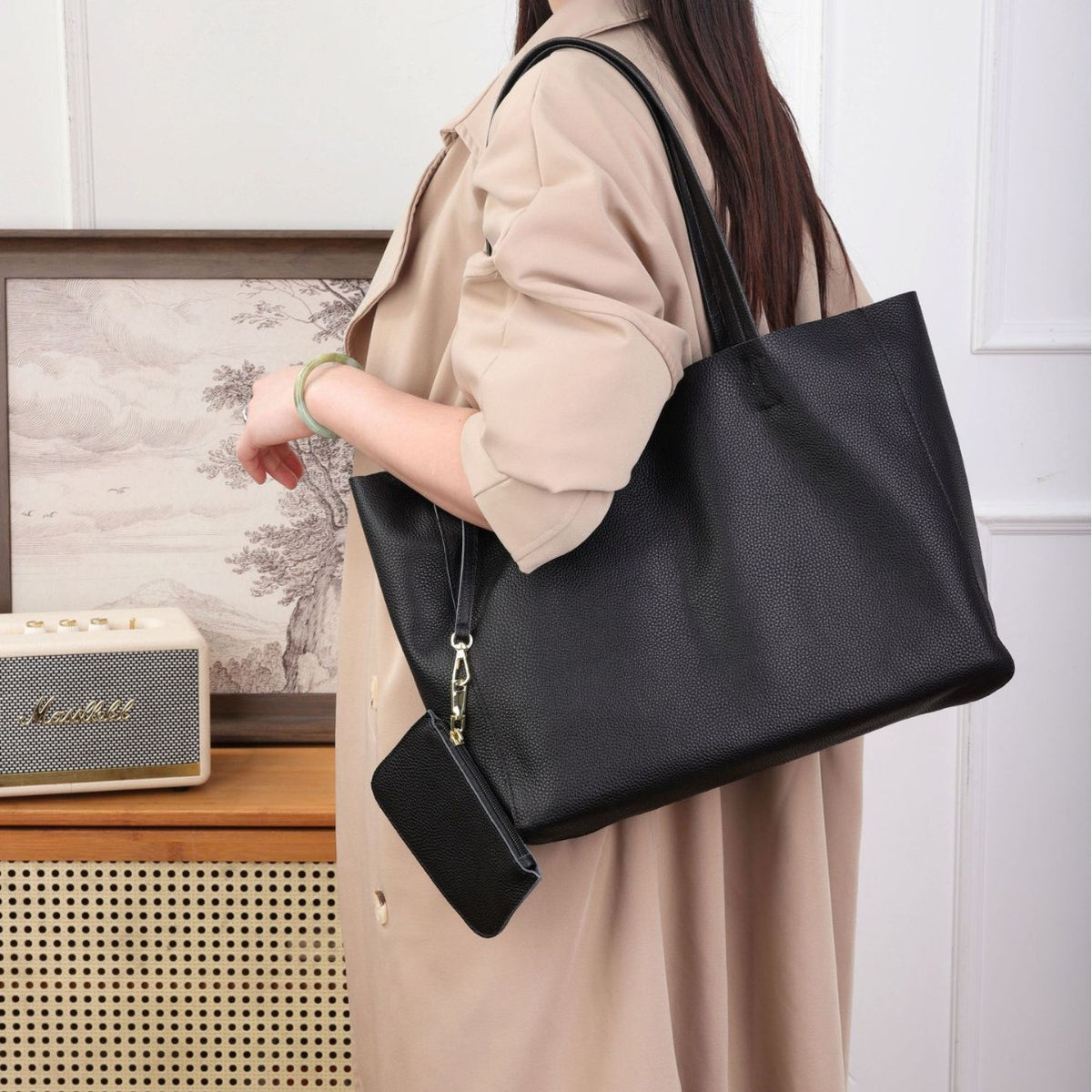 Women's Summer Fashionable Korean Style Large Capacity Totes Simple Fashion Combination Bags