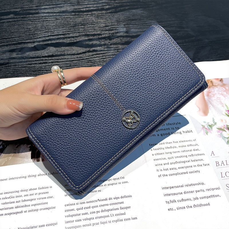 Women's Long Genuine Leather Large Capacity First Ladies Wallets