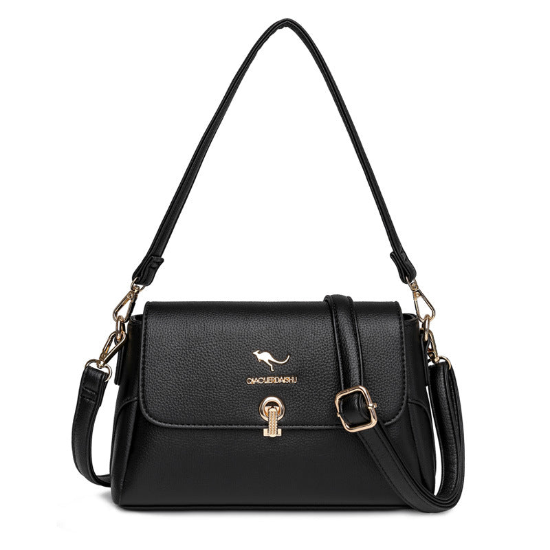 Women's Fashionable Mom Soft Leather Elegant One Crossbody Bags