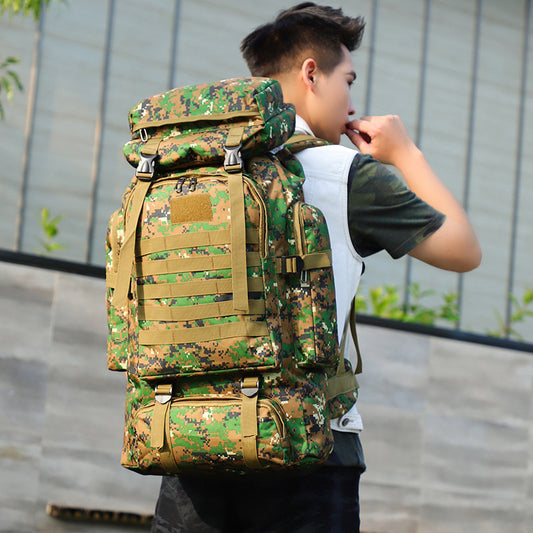Men's Camouflage Combat Large Capacity Hiking Camping Backpacks
