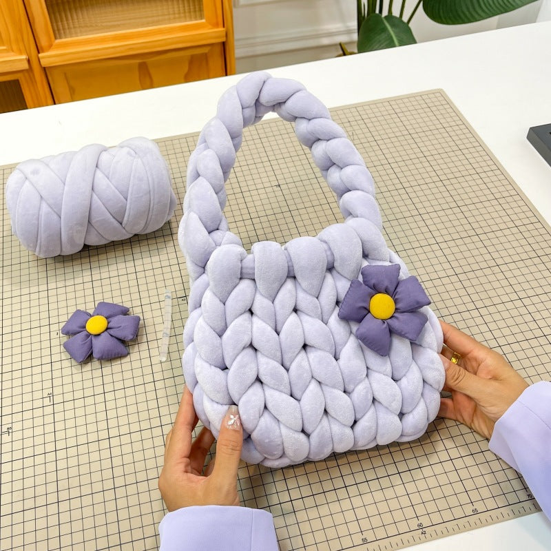 Homemade Iceland Wool Flower Underarm Free Girlfriend Gift Bags
