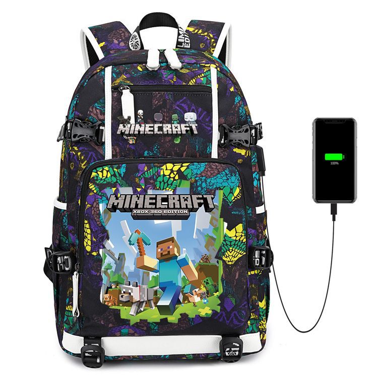 Men's Large Capacity Junior High My World Backpacks