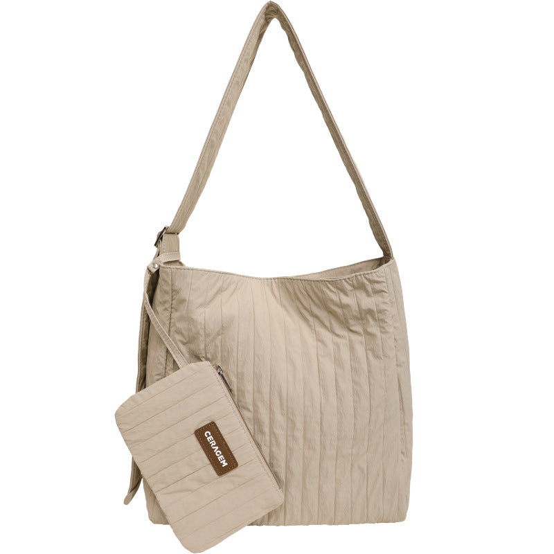 Classy Women's Elegant Korean Style Wrinkled Crossbody Bags