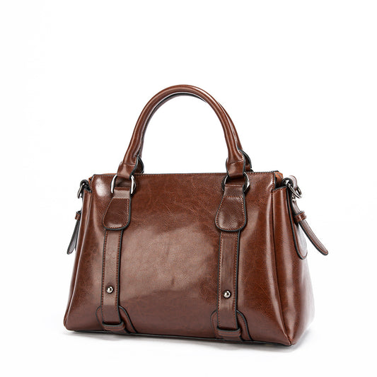 Women's Genuine Leather Retro Fashion Trendy Shoulder Bags